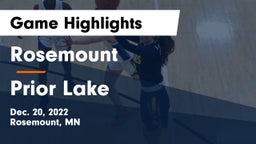 Rosemount  vs Prior Lake  Game Highlights - Dec. 20, 2022
