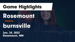 Rosemount  vs burnsville Game Highlights - Jan. 24, 2023