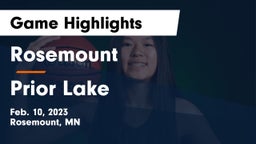 Rosemount  vs Prior Lake  Game Highlights - Feb. 10, 2023