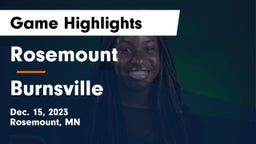 Rosemount  vs Burnsville Game Highlights - Dec. 15, 2023