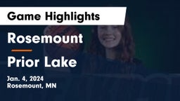 Rosemount  vs Prior Lake  Game Highlights - Jan. 4, 2024