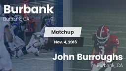 Matchup: Burbank  vs. John Burroughs  2016