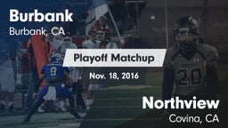 Matchup: Burbank  vs. Northview  2016