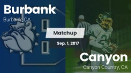 Matchup: Burbank  vs. Canyon  2017