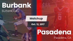 Matchup: Burbank  vs. Pasadena  2017
