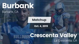 Matchup: Burbank  vs. Crescenta Valley  2019