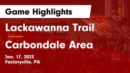 Lackawanna Trail  vs Carbondale Area  Game Highlights - Jan. 17, 2023