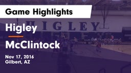 Higley  vs McClintock  Game Highlights - Nov 17, 2016