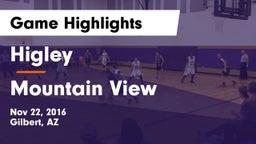 Higley  vs Mountain View Game Highlights - Nov 22, 2016