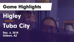 Higley  vs Tuba City  Game Highlights - Dec. 6, 2018