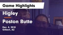 Higley  vs Poston Butte  Game Highlights - Dec. 8, 2018