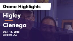 Higley  vs Cienega  Game Highlights - Dec. 14, 2018