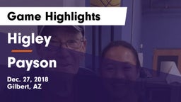 Higley  vs Payson  Game Highlights - Dec. 27, 2018
