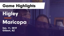 Higley  vs Maricopa  Game Highlights - Jan. 11, 2019