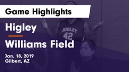 Higley  vs Williams Field  Game Highlights - Jan. 18, 2019