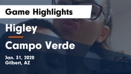 Higley  vs Campo Verde  Game Highlights - Jan. 31, 2020