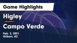 Higley  vs Campo Verde  Game Highlights - Feb. 2, 2021