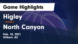 Higley  vs North Canyon  Game Highlights - Feb. 18, 2021