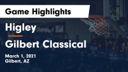 Higley  vs Gilbert Classical Game Highlights - March 1, 2021