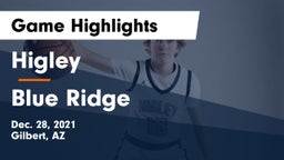 Higley  vs Blue Ridge  Game Highlights - Dec. 28, 2021