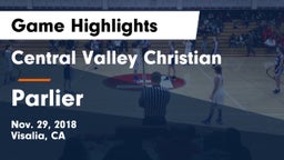 Central Valley Christian vs Parlier  Game Highlights - Nov. 29, 2018