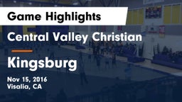Central Valley Christian vs Kingsburg  Game Highlights - Nov 15, 2016