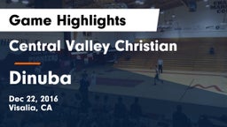 Central Valley Christian vs Dinuba  Game Highlights - Dec 22, 2016