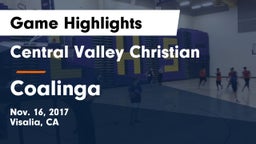 Central Valley Christian vs Coalinga Game Highlights - Nov. 16, 2017