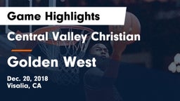 Central Valley Christian vs Golden West  Game Highlights - Dec. 20, 2018
