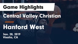 Central Valley Christian vs Hanford West  Game Highlights - Jan. 28, 2019