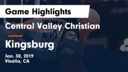Central Valley Christian vs Kingsburg  Game Highlights - Jan. 30, 2019
