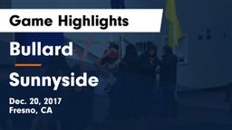 Bullard  vs Sunnyside  Game Highlights - Dec. 20, 2017