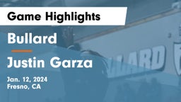 Bullard  vs Justin Garza  Game Highlights - Jan. 12, 2024