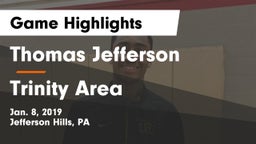 Thomas Jefferson  vs Trinity Area  Game Highlights - Jan. 8, 2019