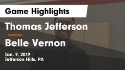 Thomas Jefferson  vs Belle Vernon  Game Highlights - Jan. 9, 2019