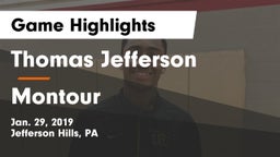 Thomas Jefferson  vs Montour  Game Highlights - Jan. 29, 2019