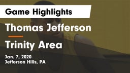 Thomas Jefferson  vs Trinity Area  Game Highlights - Jan. 7, 2020