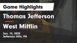 Thomas Jefferson  vs West Mifflin  Game Highlights - Jan. 14, 2020