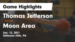 Thomas Jefferson  vs Moon Area  Game Highlights - Jan. 12, 2021