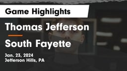 Thomas Jefferson  vs South Fayette  Game Highlights - Jan. 23, 2024