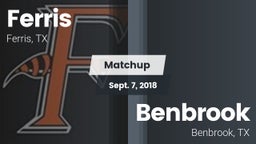 Matchup: Ferris  vs. Benbrook  2018