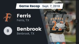 Recap: Ferris  vs. Benbrook  2018