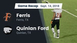 Recap: Ferris  vs. Quinlan Ford  2018