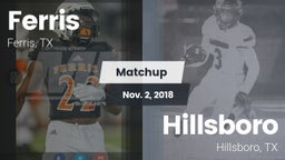 Matchup: Ferris  vs. Hillsboro  2018