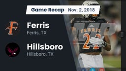 Recap: Ferris  vs. Hillsboro  2018