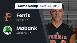 Recap: Ferris  vs. Mabank  2019