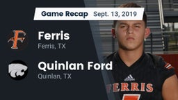 Recap: Ferris  vs. Quinlan Ford  2019