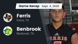 Recap: Ferris  vs. Benbrook  2020