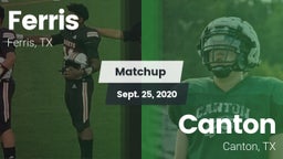 Matchup: Ferris  vs. Canton  2020