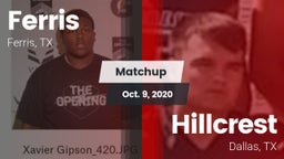 Matchup: Ferris  vs. Hillcrest  2020
